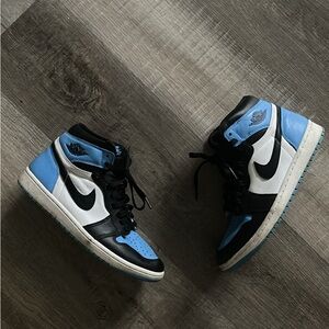 Nike High-Top Sneakers White Black University Blue Accents